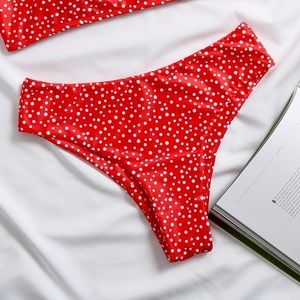 COPY - Polka Dot Bathing suit Bottom Thong